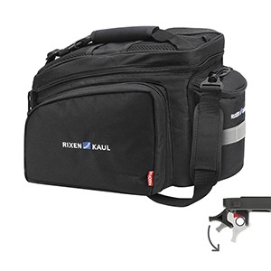 KLICKfix FAHRRAD-GEPÄCKTRÄGERTASCHE RACKPACK 2 PLUSUNIKLIP 2 SCHWARZ