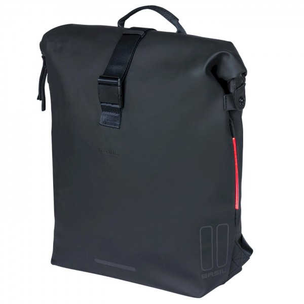 BASIL Rucksack und Einzeltasche SoHo Nordlicht Befestigung: Hook-On System | night schwarz