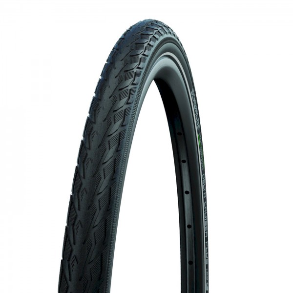 SCHWALBE Fahrradreifen Delta Cruiser Plus HS 431 28 Zoll | ETRTO: 32-622 | Draht | TwinSkin | schwar