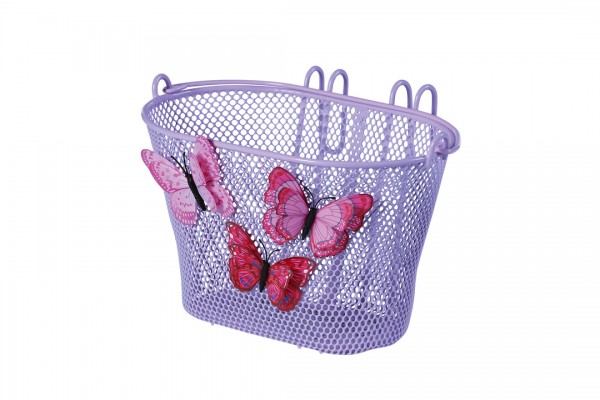 BASIL VR-Kinderkorb Jasmin Butterfly Befestigung: Haken | lila