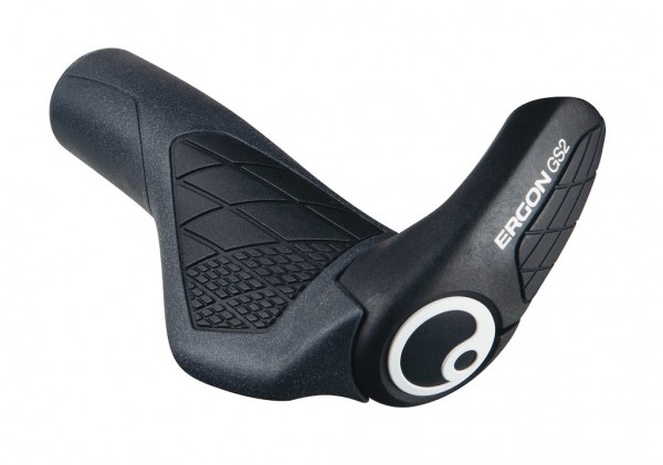 Ergon Lenkergriff GS2-S mit Bar Ends Grösse: S | schwarz | Rubber / Kunststoff | Ausführung: