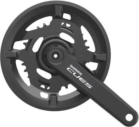 SHIMANO Kettenradgarnitur Cues FCU40102 2-PIECE schwarz