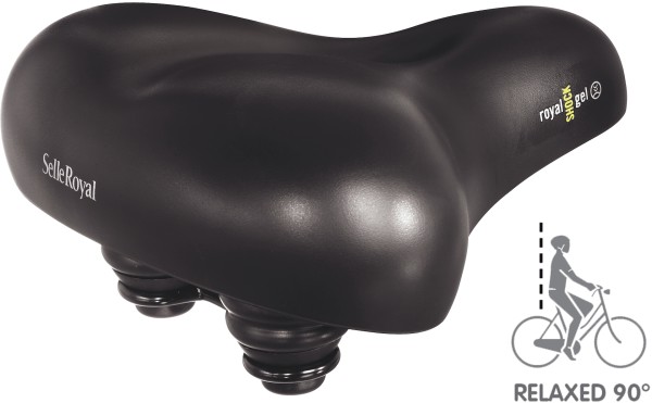 SELLE ROYAL City Sattel Journey Unisex | Relaxed | Maße: 275 x 251 mm | schwarz