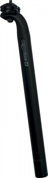 ERGOTEC Patentsattelstütze HOOK schwarz-sandgestrahlt | Durchmesser: 31,6 mm | SB-Verpackung