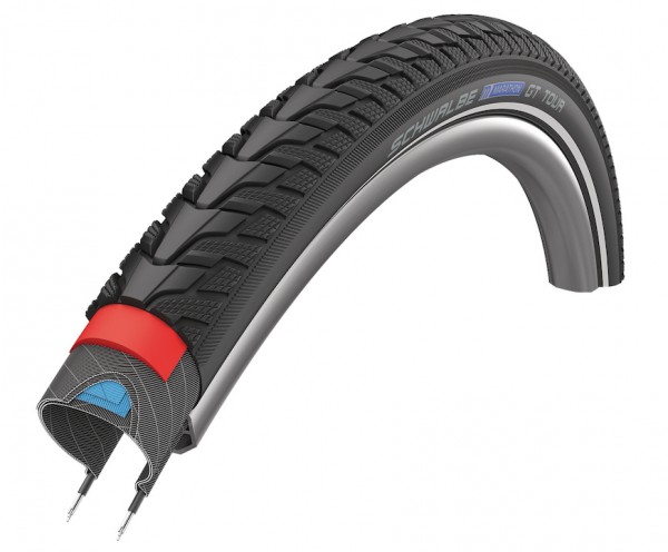 Schwalbe Fahrradreifen Marathon GT Tour HS 485 schwarz Reflex 40-622 28x1.50 700x38C 11101289 Draht