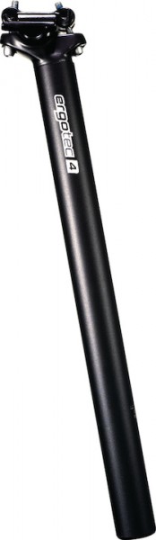 ERGOTEC Patentsattelstütze Alu Atar schwarz matt | Durchmesser: 31,6 mm | SB-Verpackung