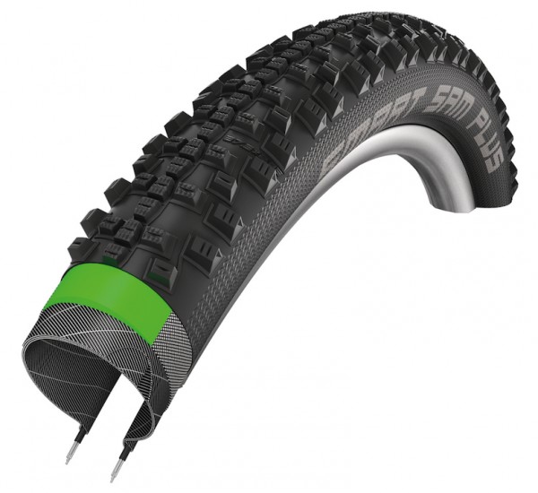 SCHWALBE Fahrradreifen Smart Sam Plus HS 476 28 Zoll | ETRTO: 47-622 | Draht | SnakeSkin | ADDIX Sta