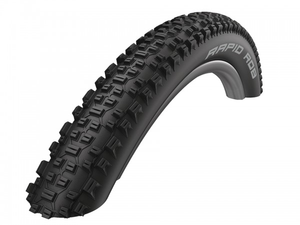 SCHWALBE Fahrradreifen Rapid Rob HS 425 27,5 Zoll | ETRTO: 57-584 | Draht | LiteSkin | schwarz | Fa