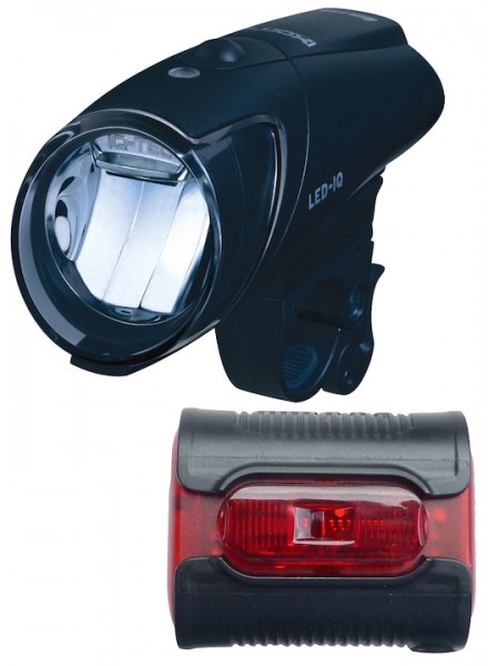 B&M LED Akkuleuchten Set 40 LUX IXON IQ / IXBACK 40 Lux 192QMLA/382/1US 40 Lux,192QMLA/382/1US