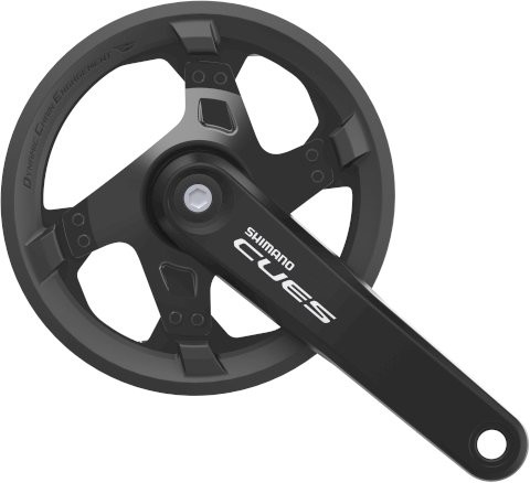 SHIMANO Kettenradgarnitur Cues FCU40001 4-kant schwarz