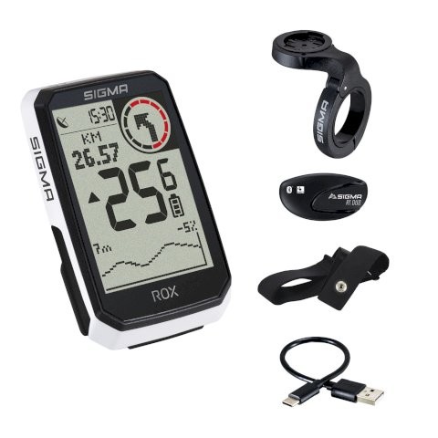 SIGMA GPS Radcomputer ROX 4.0 Endurance HR Set weiß
