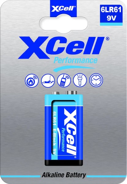 Batterie Performance Alkaline 6LR61 Alkaline / Block