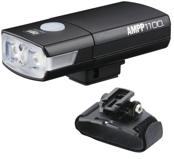CATEYE LED Akku Helm-Lampe AMPP 1100 Farbe Licht: weiß