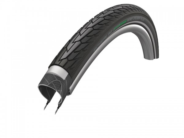 SCHWALBE Fahrradreifen Road Cruiser Plus HS 484 24 Zoll | ETRTO: 47-507 | Draht | GC / Green | schwa