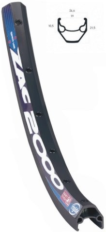 RYDE Hinterrad 28" ZAC 2000 Disc 622 x 19 | Laufradgröße: 28 | Nabe: Shim FHQB400HMAZBQR 8/9/10/11-f