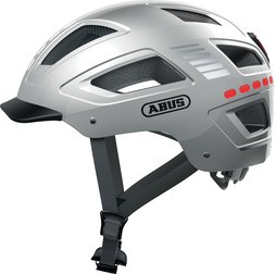 ABUS Fahrradhelm Hyban 2.0 LED signal silver shiny M