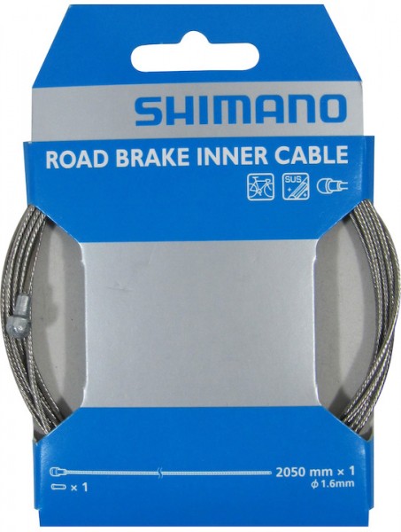 SHIMANO Bremsinnenzug Rennrad Edelstahl Länge Innenzug: 2050 mm | Materialeigenschaft: Edelstahl | B