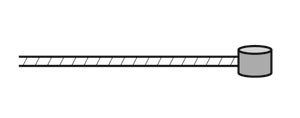 ASISTA FAHRRARDBREMSSEIL MIT WALZENNIPPEL 205CM