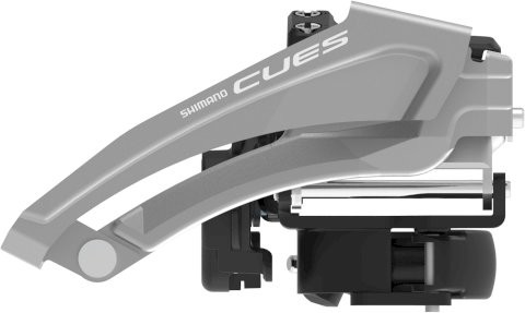 SHIMANO Umwerfer Cues FDU4010L Top Swing | Ausführung: 63-68 Grad | 9-fach | Dual Pull
