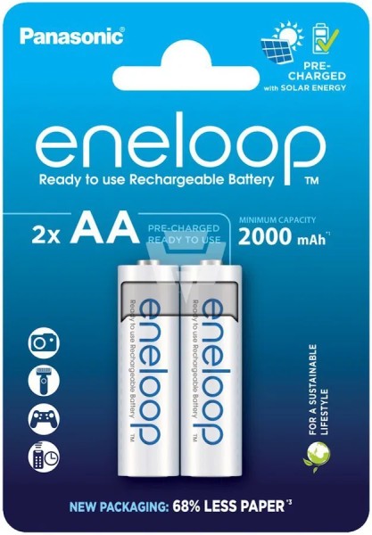 Eneloop Akku-Batterie AA (Mignon) Nickel-Metallhydrid (NiMh)/Mignon
