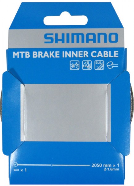 SHIMANO Bremsinnenzug Edelstahl Länge Innenzug: 2050 mm | Materialeigenschaft: Edelstahl | Walzennip