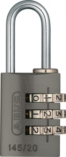 ABUS Fahrradschloss Zahlenschloss 145/20 titanium Lock-Tag