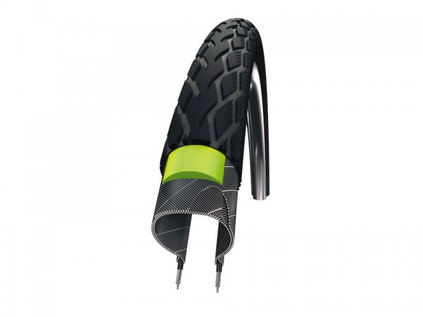 SCHWALBE Fahrradreifen Marathon Green Guard HS 420 26 Zoll | ETRTO: 37-590 | Draht | TwinSkin | schw