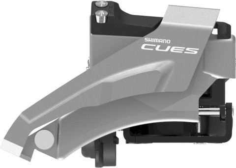 SHIMANO Umwerfer Cues FDU4000L Top Swing | Ausführung: 64-68 Grad | 9/10-fach | Top Pull