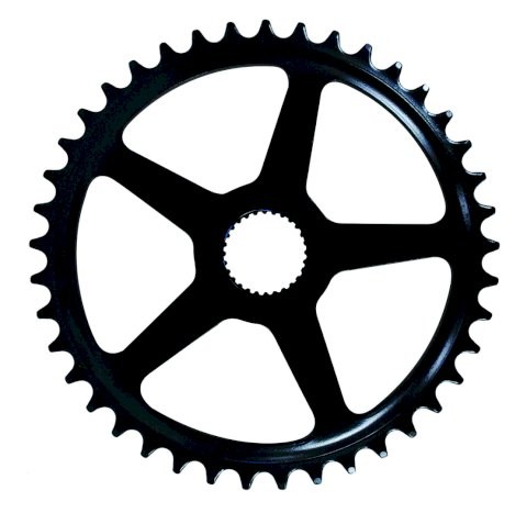 ESJOT Kettenblatt für Panasonic 41 Zähne | schwarz | Lochkreis: Direct Mount | Ausführung: 1/2 x 1/8