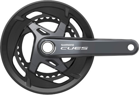 SHIMANO Kettenradgarnitur Cues FCU80002 2-PIECE schwarz