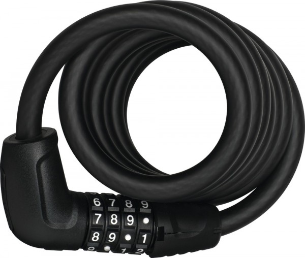 ABUS Fahrradschloss Spiralkabelschloss Tresor 6512C/180/12 black SCLL