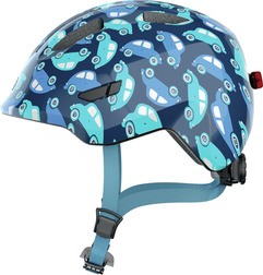 ABUS Fahrradhelm Smiley 3.0 LED blue car shiny M