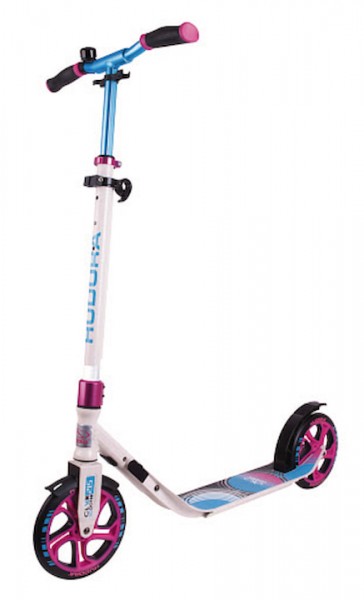 HUDORA Scooter CLVR 215 Farbe: weiß/blau/pink