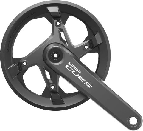 SHIMANO Kettenradgarnitur Cues FCU60001 2-PIECE schwarz