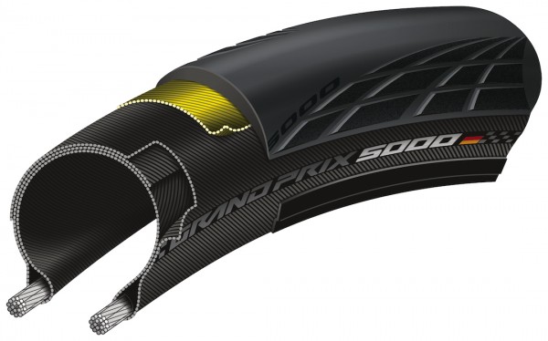 CONTINENTAL Fahrradreifen Grand Prix 5000 Grand Prix 5000 | Tubeless: Nein | 28 Zoll | ETRTO: 32-622