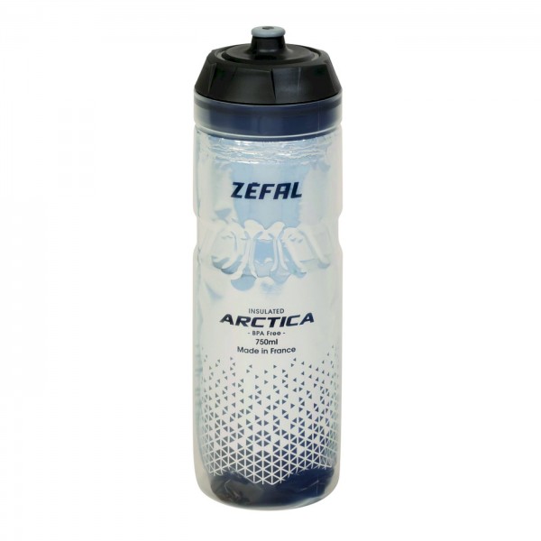 ZÉFAL Thermo Trinkflasche Arctica Inhalt: 750 ml | silber/schwarz