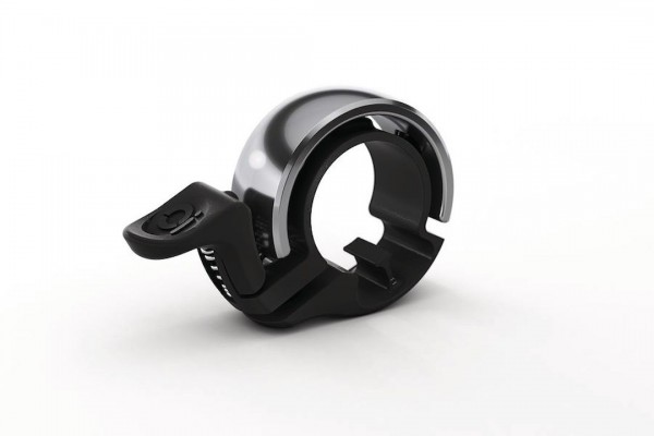 KNOG Glocke Oi Classic Small schwarz / silber poliert | Lenkerdurchmesser: 22,2 mm