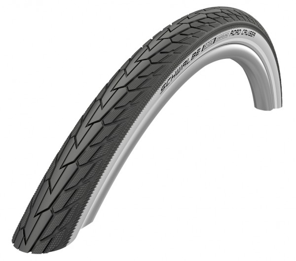 SCHWALBE Fahrradreifen Road Cruiser HS 484 28 Zoll | ETRTO: 32-622 | Draht | TwinSkin | schwarz / we