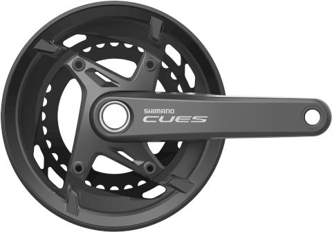 SHIMANO Kettenradgarnitur Cues FCU60102 2-PIECE schwarz