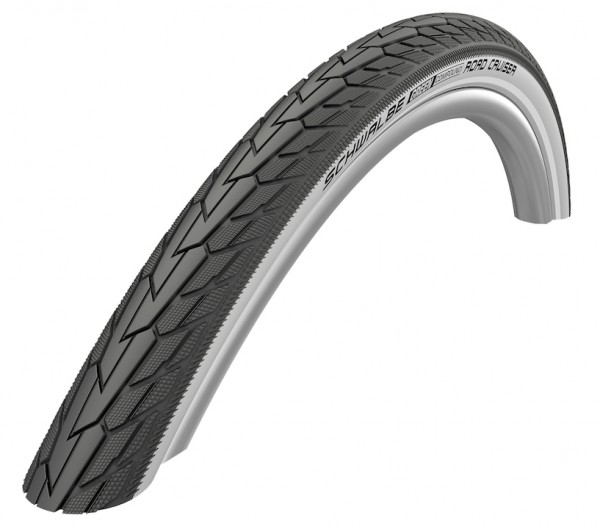 SCHWALBE Fahrradreifen Road Cruiser HS 484 26 Zoll | ETRTO: 47-559 | Draht | TwinSkin | schwarz / we