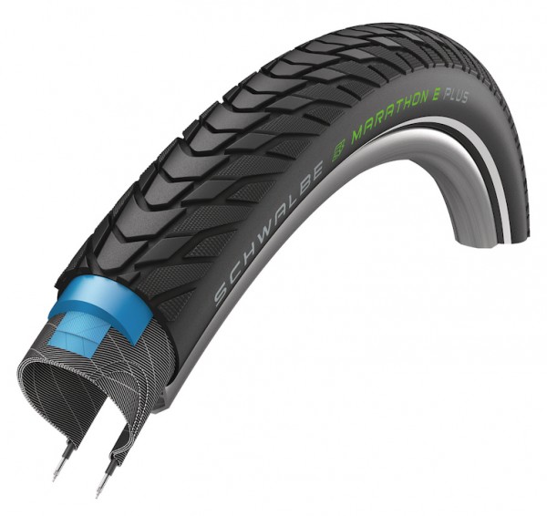 Schwalbe Fahrradreifen Marathon E-Plus ADDIX HS498 schwarz Reflex 40-622 28x1.50 700x38C 11159053 D