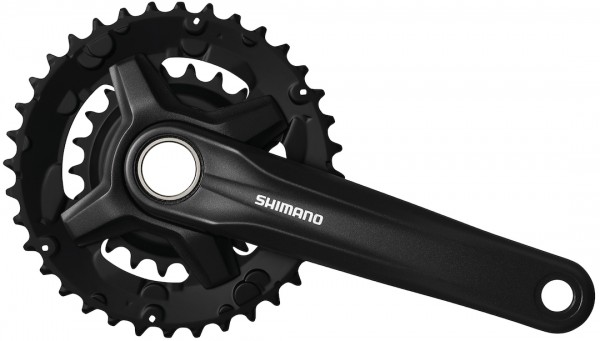 SHIMANO Kettenradgarnitur Altus FCMT2102 2-PIECE schwarz | Kurbellänge: 175 mm | Für Lagerschalen La