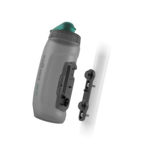 FIDLOCK Trinkflaschen Set TWIST antibacterial inkl. bike base Inhalt: 590 ml | transparent schwarz