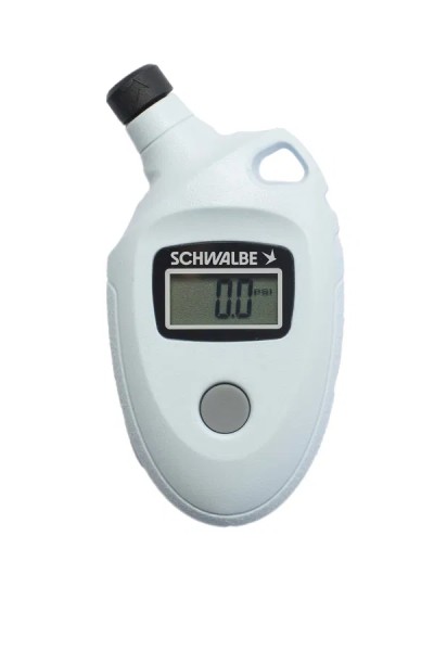 SCHWALBE Luftdruckprüfer Airmax Pro Air Leistung: 11 bar / 160 PSI | skyblue