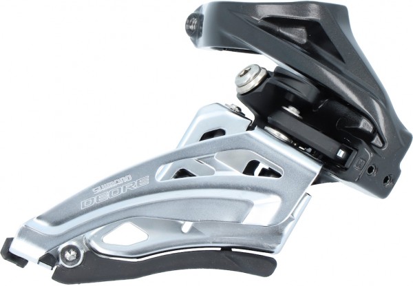 SHIMANO Umwerfer Deore FDM6020 silber | Side Swing Schelle 28,6/31,8/34,9 | 10-fach | Front Pull | A