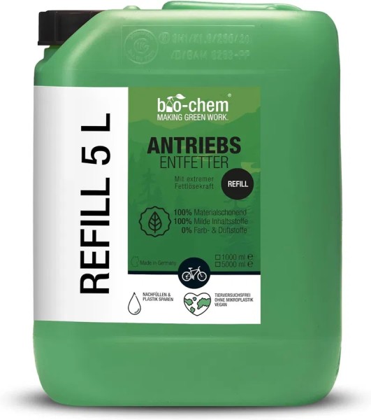 BIO-CHEM Kettenreiniger Antriebsentfetter Inhalt: 5 l