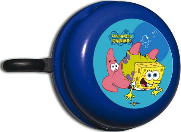 BIKE FASHION Kinder-Glocke SpongeBob blau | Motiv: SpongeBob | Durchmesser: 57 mm