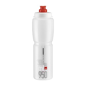 ELITE JET FAHRRADFLASCHE CLEAR/ROT 950 ML