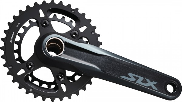 SHIMANO Kettenradgarnitur SLX FCM71002 Hollow. II schwarz | Kurbellänge: 175 mm | Für Lagerschalen B