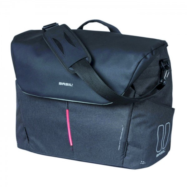 BASIL Commuter-Tasche B-Safe Nordlicht Befestigung: Hook-On System | graphit schwarz